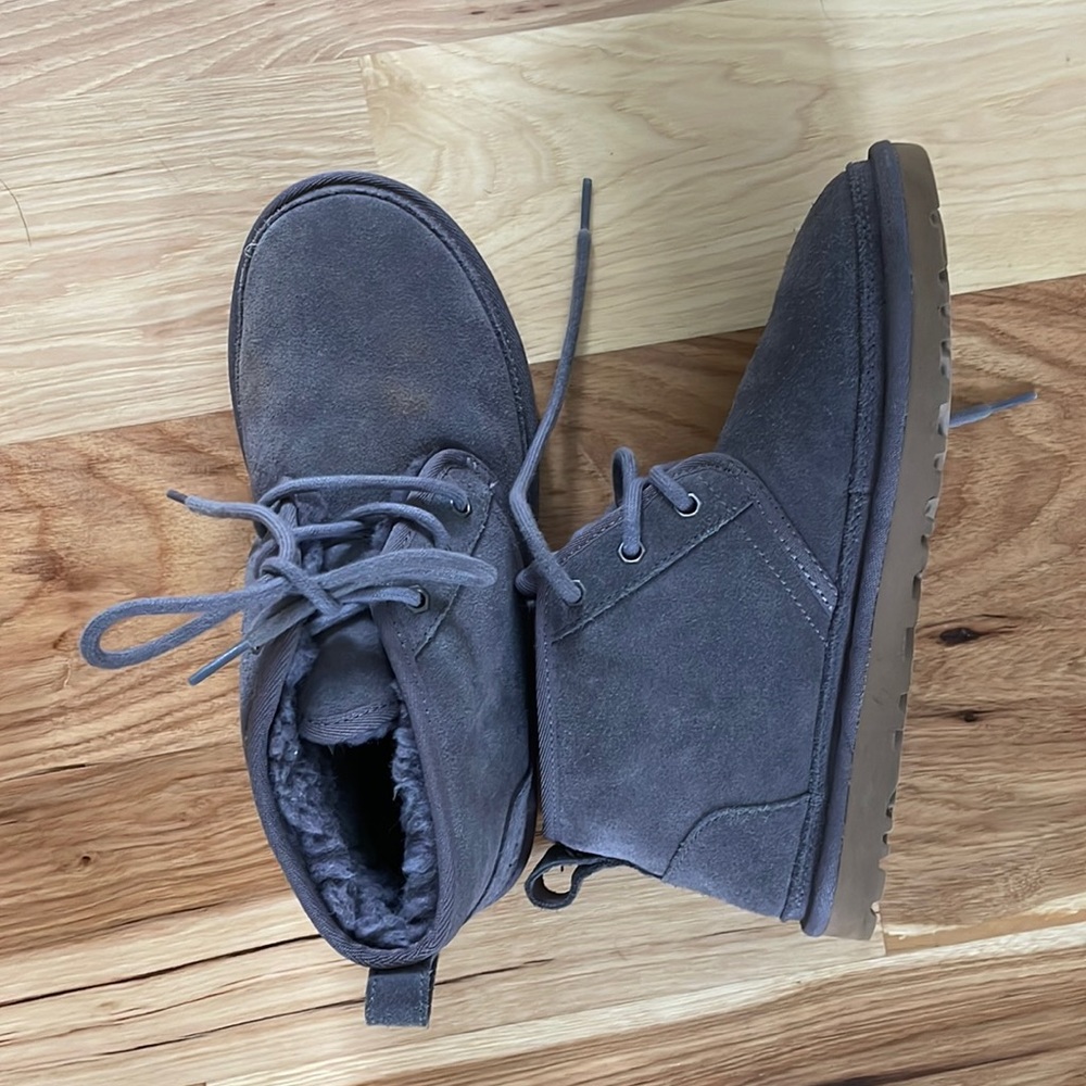 Grey Women UGG lace up boots size 8